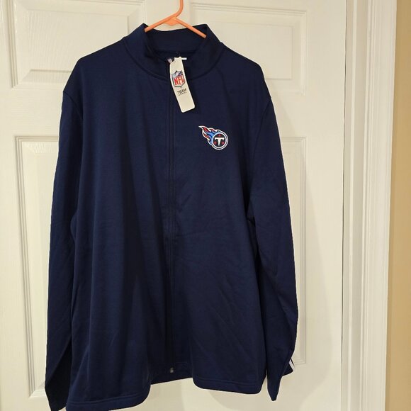 Tennessee Titans Men's NFL Team Apparel Full-Zip Jacket Navy Size 2XL NWT - Picture 1 of 9